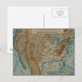 US Weather Map Briefkaart (Voorkant / Achterkant)