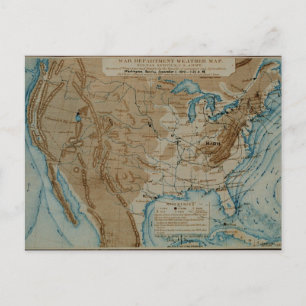 US Weather Map Briefkaart