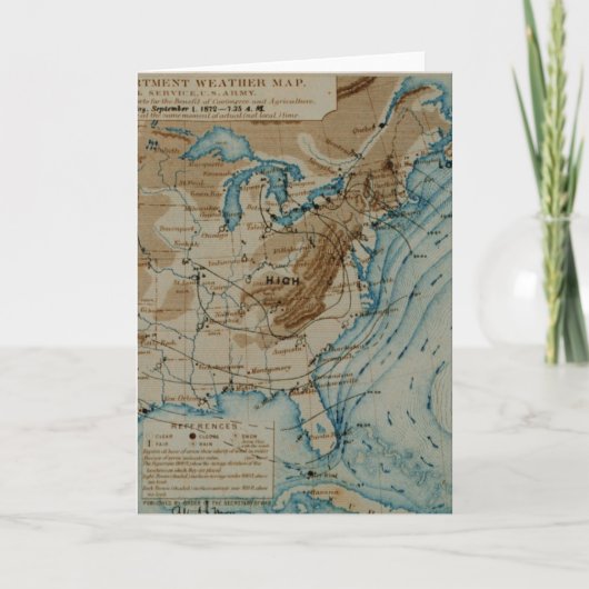 US Weather Map Kaart (Voorkant)