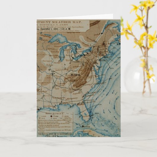 US Weather Map Kaart (Gele Bloem)