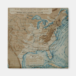 US Weather Map Magneet