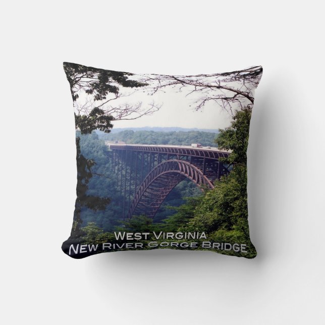 US West Virginia - New River Gorge Bridge - Kussen (Voorkant)