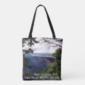 US West Virginia - New River Gorge Bridge - Tote Bag (Achterkant)