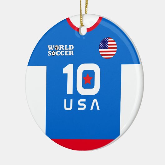 US World Soccer Jersey Ornament (Links)