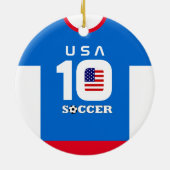 US World Soccer Jersey Ornament (Achterkant)