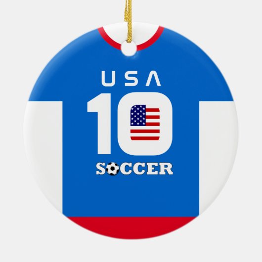 US World Soccer Jersey Ornament (Achterkant)