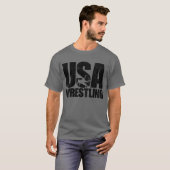 US Wrestling Mannen Wrestling Team Wrestler T-shirt (Voorkant volledig)