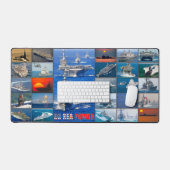 US ZEE POWER - Amerikaanse marineschepen "Montage" Bureaumat (Keyboard & Muis)