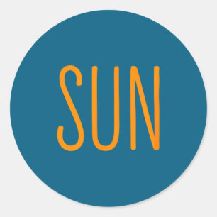 Us Zonsverduistering Zon Koppels Ronde Sticker