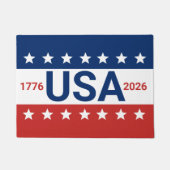 USA 1776 2026 250th Anniversary Red White Blue Deurmat (Voorkant)