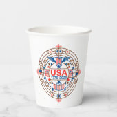 USA 1776-2026 PAPIEREN BEKERS (Achterkant)