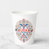 USA 1776-2026 PAPIEREN BEKERS (Voorkant)