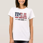 USA 1776–2026 T-shirt | Amerika 250 Patriottisch (Voorkant)