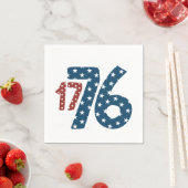 USA 1776 Onafhankelijkheidsdag Party Papieren serv Servet (Insitu)