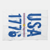 USA 1776 Patriotic Theedoek (Horizontaal)