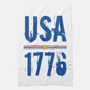 USA 1776 Patriotic Theedoek