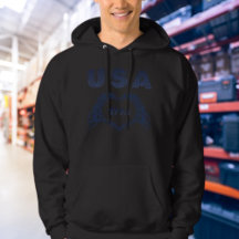 USA 1776 Skelet Hart Handen Patriottische Hoodie