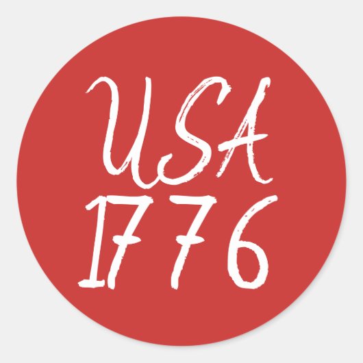 USA 1776 Sticker (Voorkant)