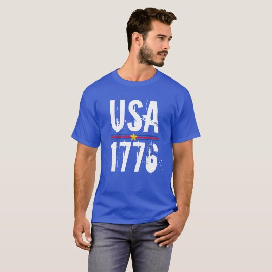 USA 1776 T-Shirt (Voorkant volledig)