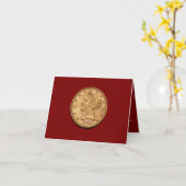 USA 1895 $5 Liberty Half Eagle Note Kaart (Gele Bloem)