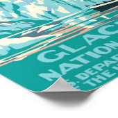 "USA: 1925/Today Alaska - GLACIER BAY Monument... Poster (Hoek)