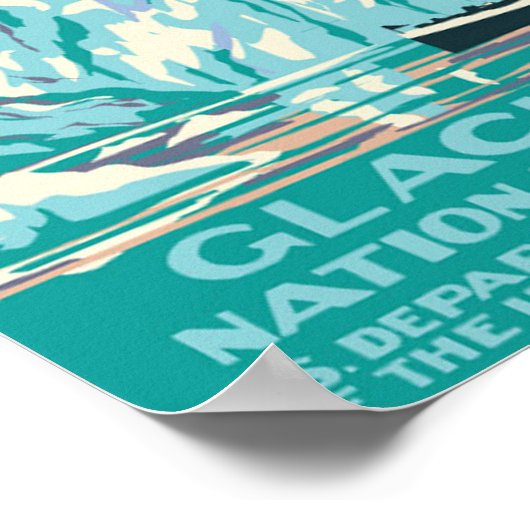 "USA: 1925/Today Alaska - GLACIER BAY Monument... Poster (Hoek)