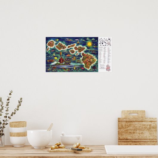 " USA: 1950/heute Hawaii - Dole  Reise ... Poster (Keuken)