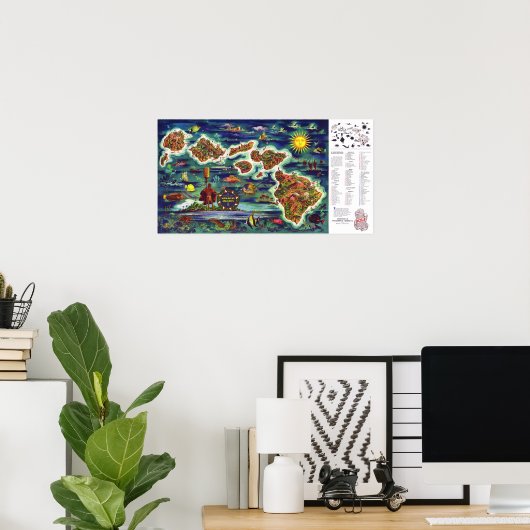 " USA: 1950/heute Hawaii - Dole  Reise ... Poster (Thuiskantoor)