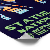 " USA: 1950er/heute NYC - Freiheitsstatue Reise Poster (Hoek)