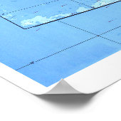 " USA: 1976 Hawaii - gedetailleerd MAP ... Poster (Hoek)