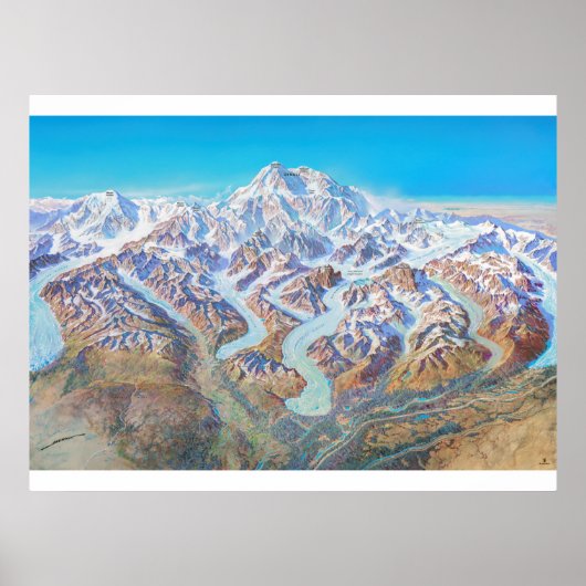 " USA: 1994/Today Alaska - DENALI National Park Poster (Voorkant)