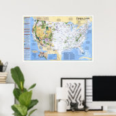 " USA: 1996/Today - Federal Lands Map... Poster (Thuiskantoor)