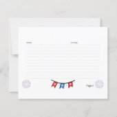 USA-1 Recept Kaart (Achterkant)