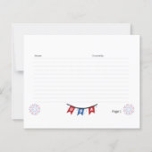 USA-1 Recept Kaart (Voorkant)