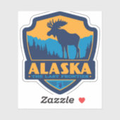 " USA: 2020/vandaag Alaska - De laatste Grens... Sticker (Vel)