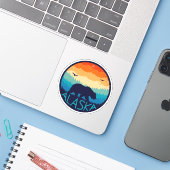 " USA: 2020/vandaag Alaska - GRiZZLy Beer ... Sticker (Laptop met iPhone)