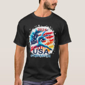 USA 2024 Spelen Verenigde Staten Gymnastiek Amerik T-shirt (Voorkant)