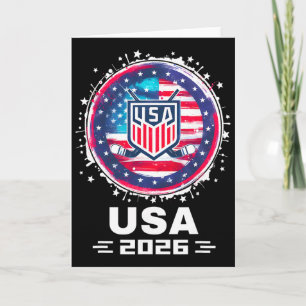 Usa 2026 Hockey Amerikaanse Vlag Vrouwen Mannen Ki Kaart