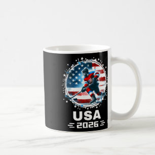 Usa 2026 Hockey Amerikaanse Vlag Vrouwen Mannen Ki Koffiemok