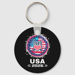 Usa 2026 Hockey Amerikaanse Vlag Vrouwen Mannen Ki Sleutelhanger