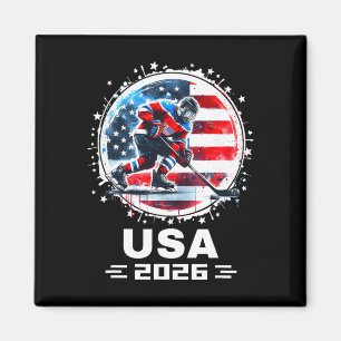 Usa 2026 Hockey Shirt Voor Mannen Vrouwen Kinderen Magneet