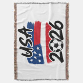 USA 2026 Soccer Design Deken (Voorkant Verticaal)