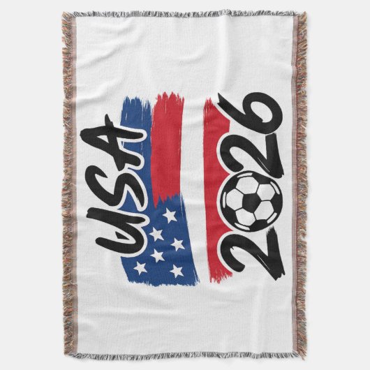 USA 2026 Soccer Design Deken (Voorkant Verticaal)