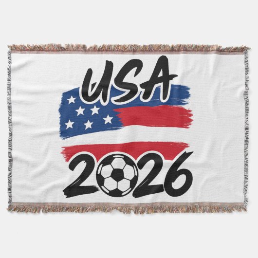USA 2026 Soccer Design Deken (Voorkant)