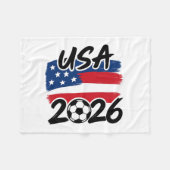USA 2026 Soccer Design Fleece Deken (Voorkant (Horizontaal))