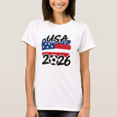 USA 2026 Soccer Design T-shirt (Voorkant)