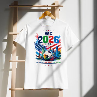 USA 2026 Voetbal Een Natie Eén Wedstrijd Eén Droom T-shirt