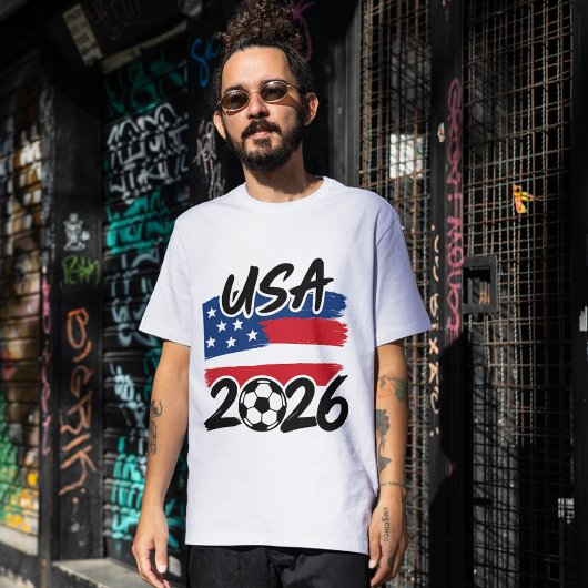 USA 2026 Voetbalontwerp T-shirt