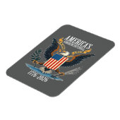 USA 250 - 1776-2026 -  Eagle wapenschild Magneet (Linkerzijde)
