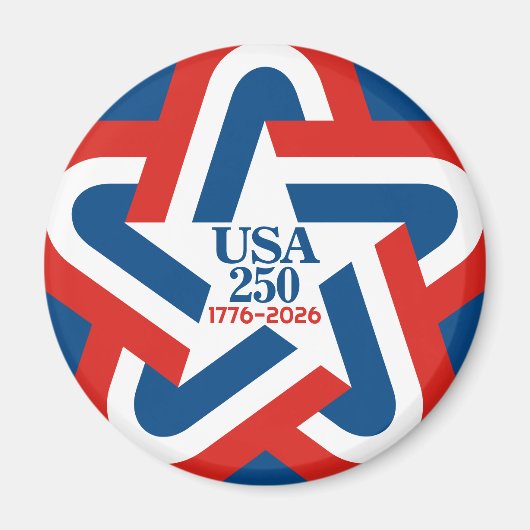 USA 250 - 1776-2026 Star Design Magneet (Voorkant)